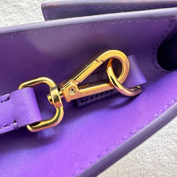 NEW!! Jacquemus Le Chequito Moyen purple bag Retail 910$ - Picture 11 of 13